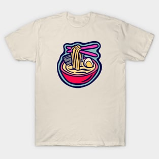 Ramen Noodles Bowl illustration T-Shirt